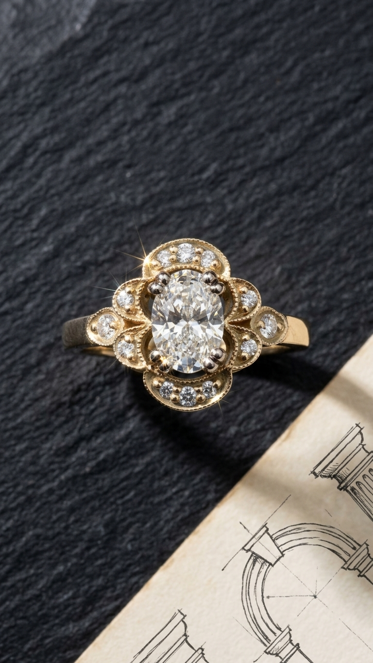 stark jewelers bespoke engagement vintage diamonds ring collection 