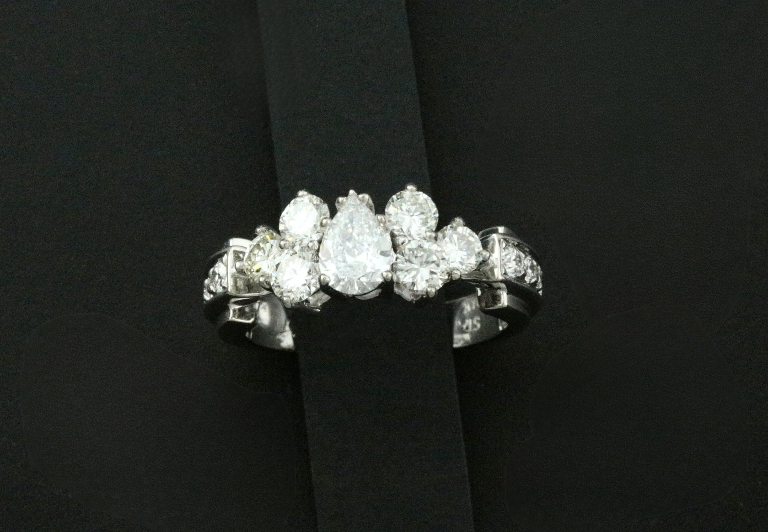custom make natural diamond engagement ring designed and crafted by Stark Jewelers in Sacramento