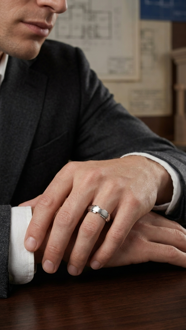At Stark Jewelers in Sacramento, we recently helped a couple achieve the ultimate "match-match" look by anchoring their distinct designs in brilliant 14k white gold.