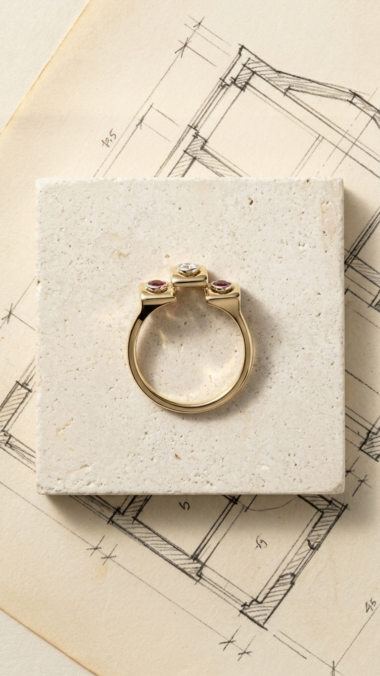stark jewelers bespoke engagement architectural diamonds ring collection