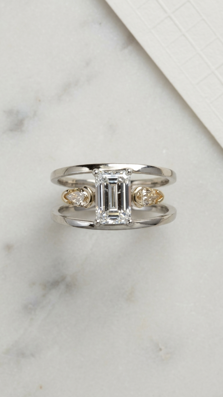 stark jewelers bespoke engagement architectural styling diamonds ring collection 