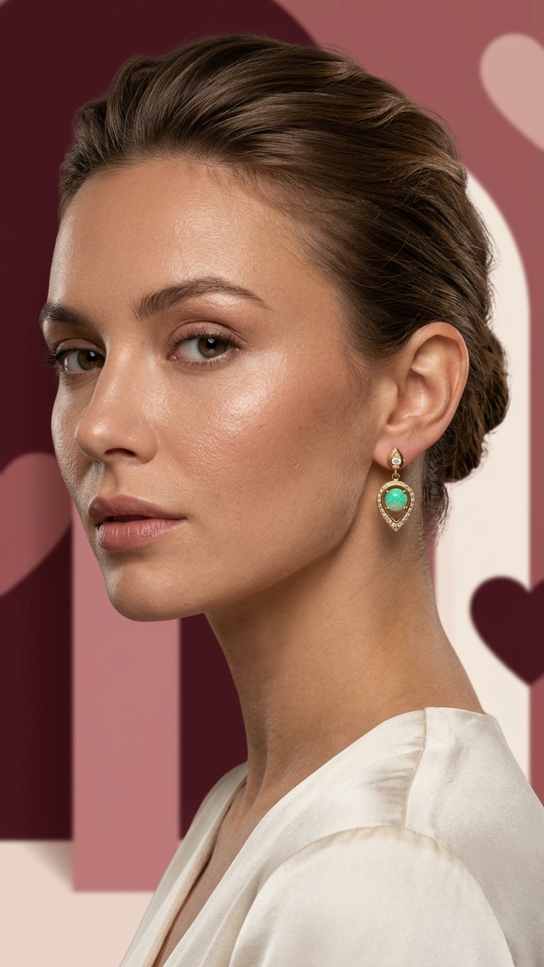 Crafting Client-Designed Vintage 14k Gold Opal & Diamond Earrings at Stark Jewelers in Sacramento