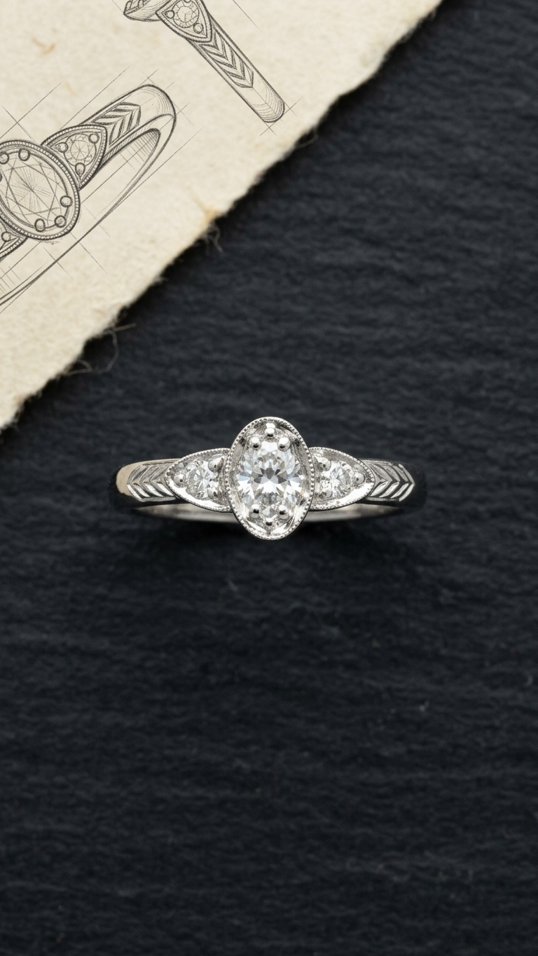 stark jewelers bespoke engagement vintage diamonds ring collection 