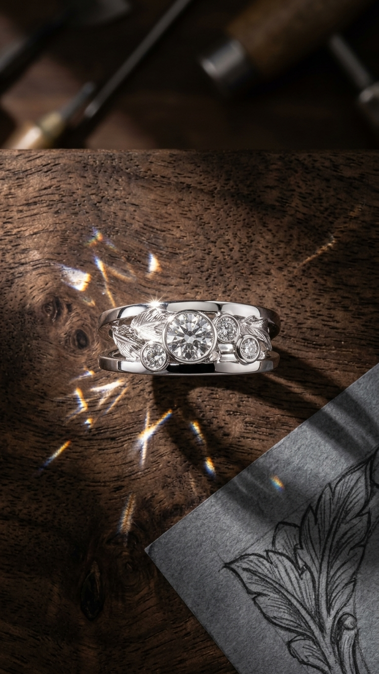 stark jewelers bespoke engagement vintage diamonds ring collection 