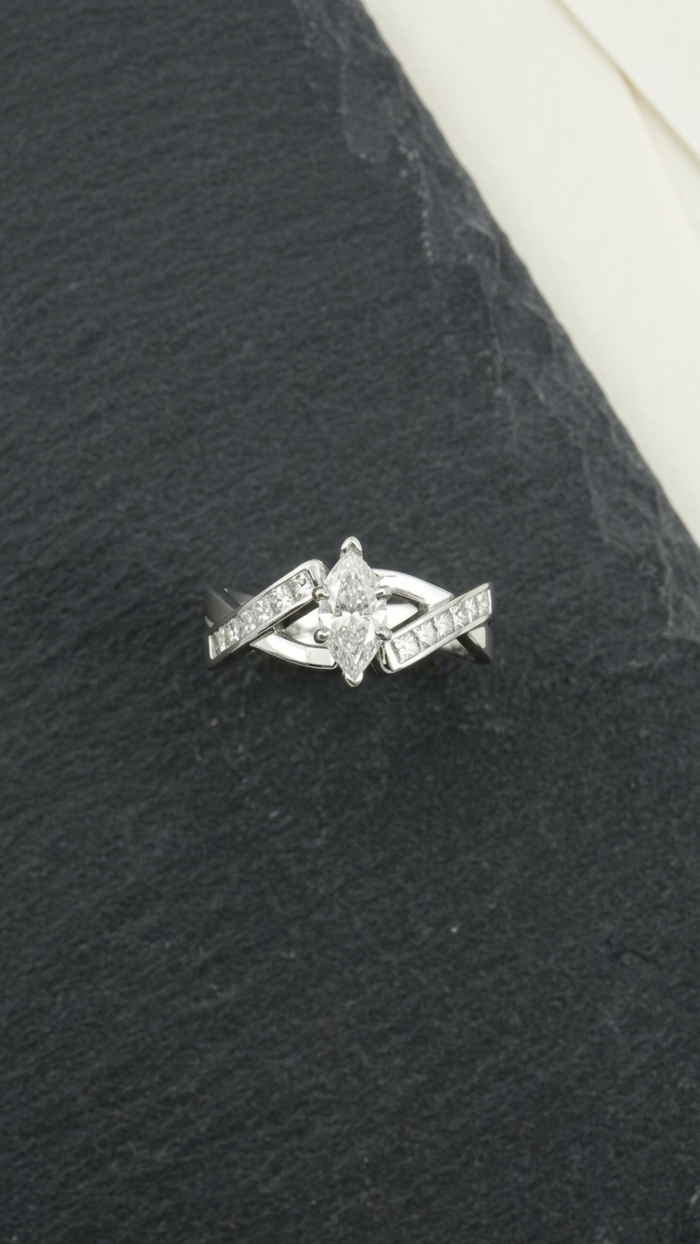 stark jewelers bespoke engagement cluster diamonds ring collection