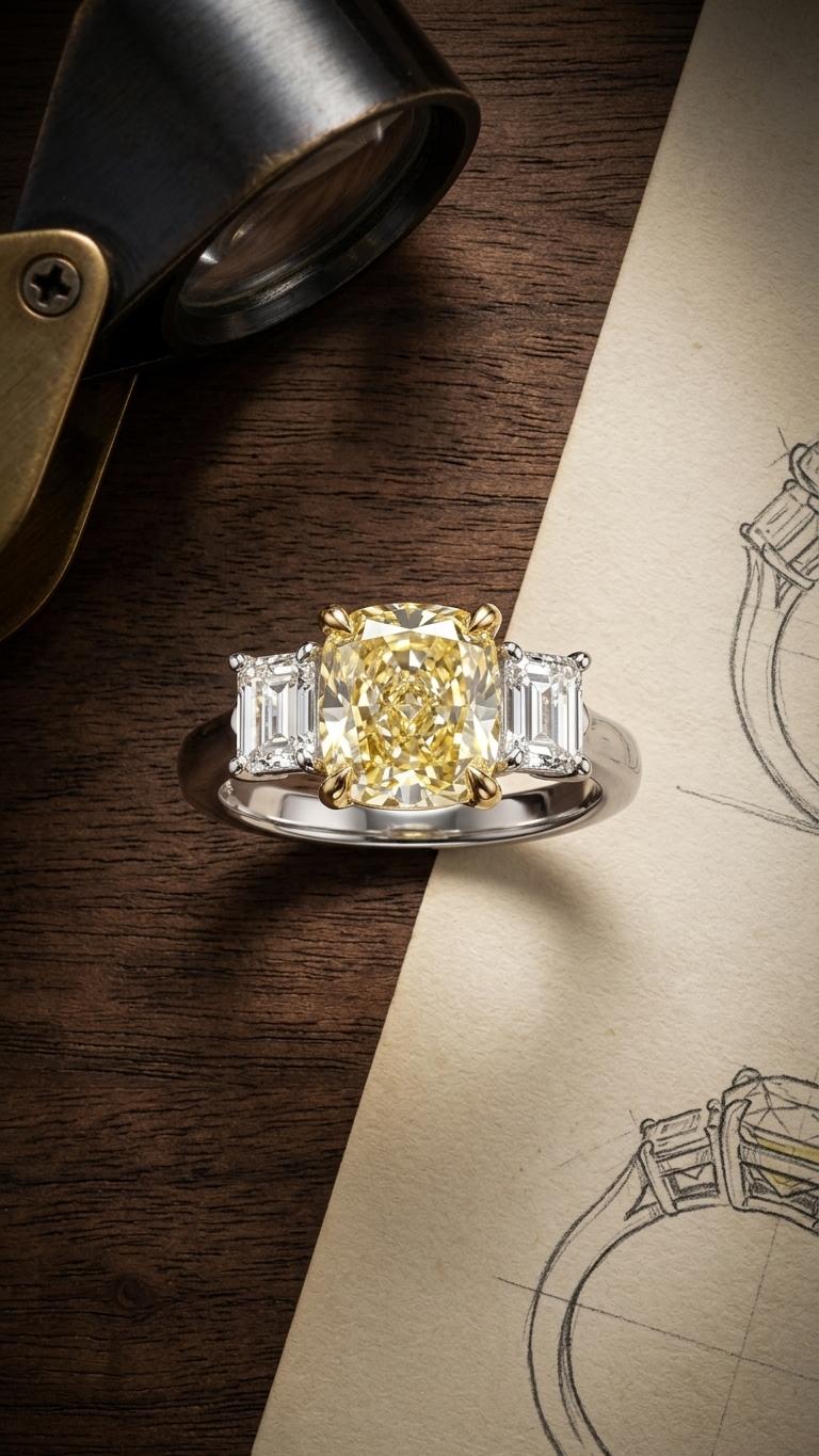 stark jewelers bespoke engagement cluster diamonds ring collection