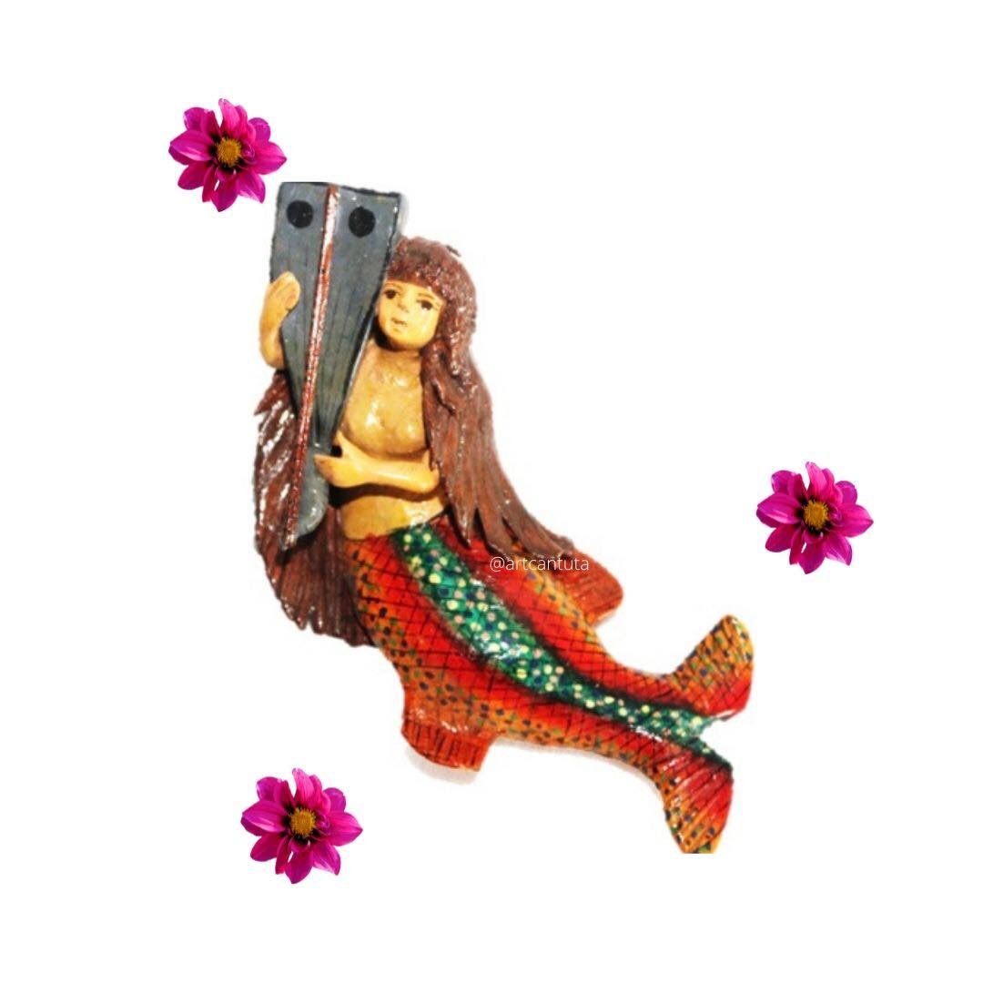 Mermaid with Harp