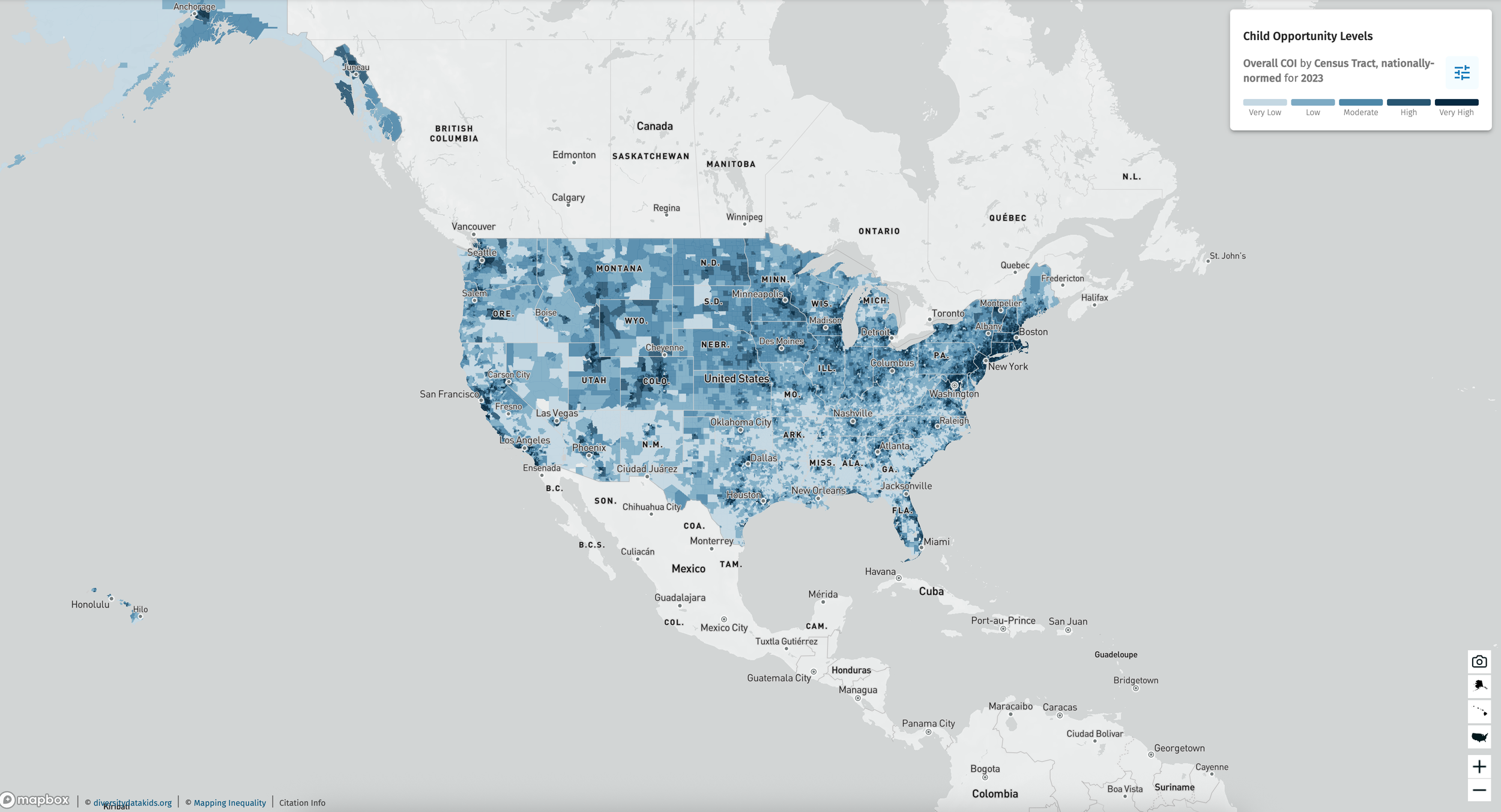Child Opportunity Index Map