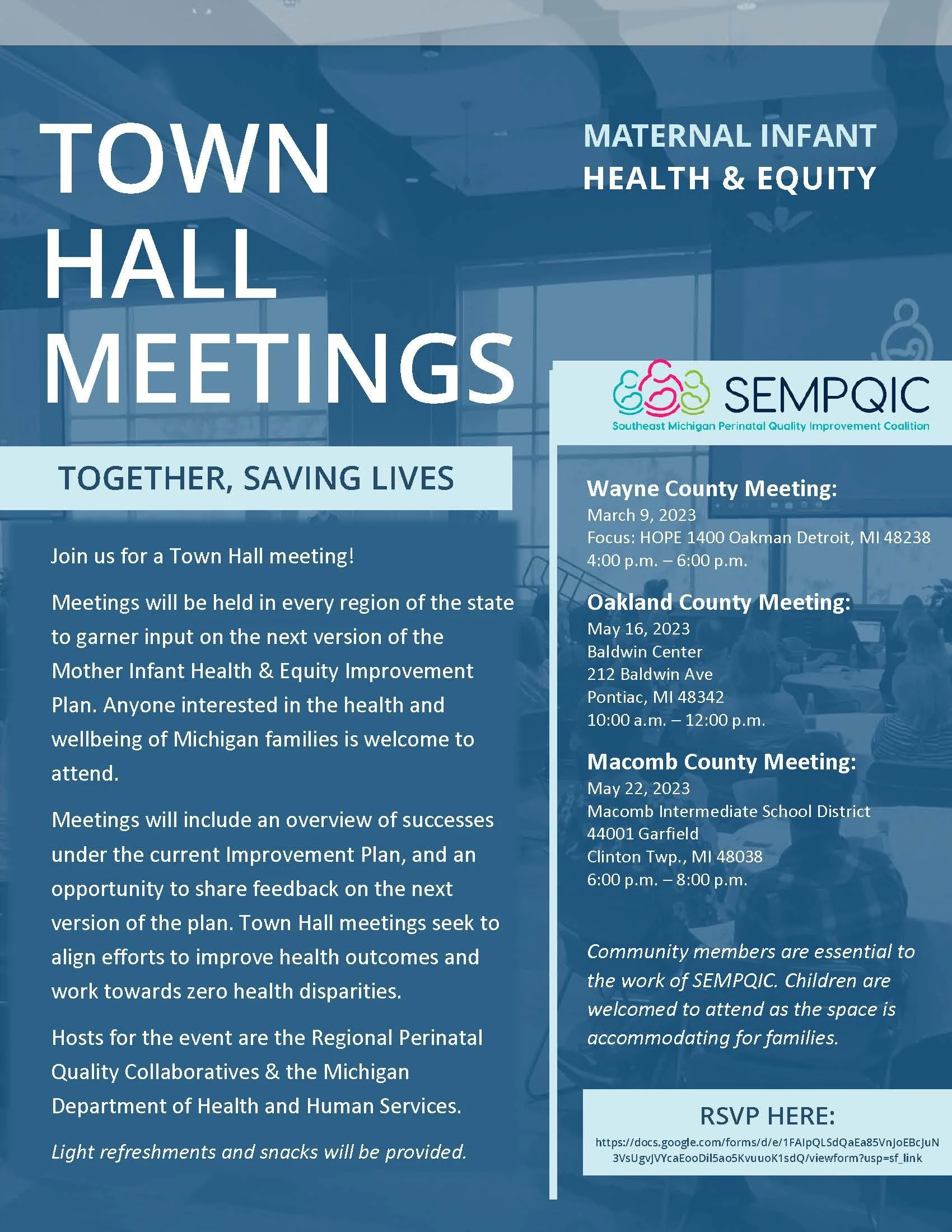 Town Hall Meetings (Oakland County) — DHEER