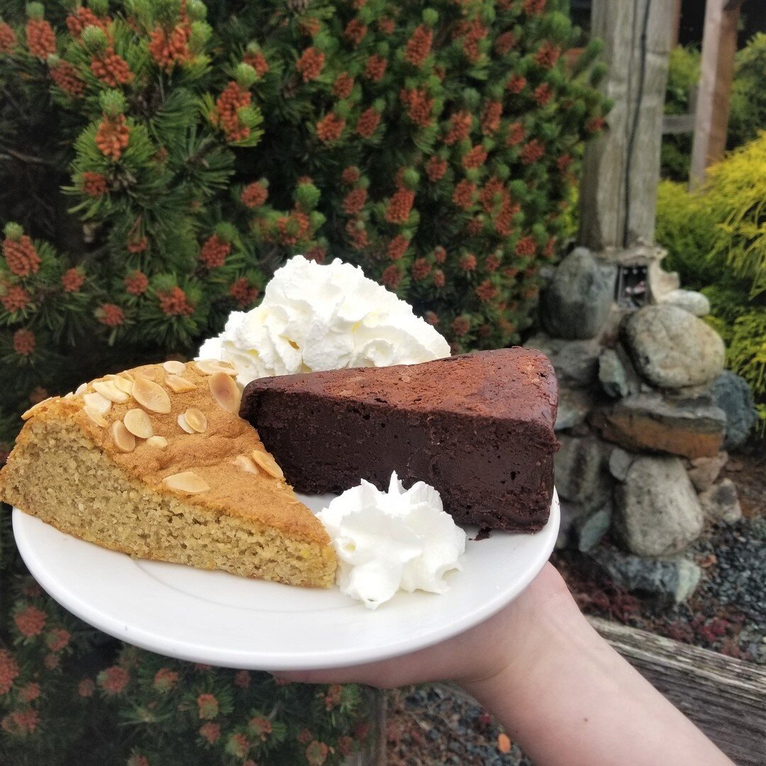 Looking for some flourless options to enjoy? Look no further!

We have a decadent flourless chocolate cake and a flourless lemon almond cake to offer at the Sugar Shack! Slices are found in store, full cakes are found online at: www.mychosensugarshac