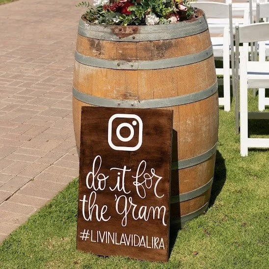 wedding signage instagram