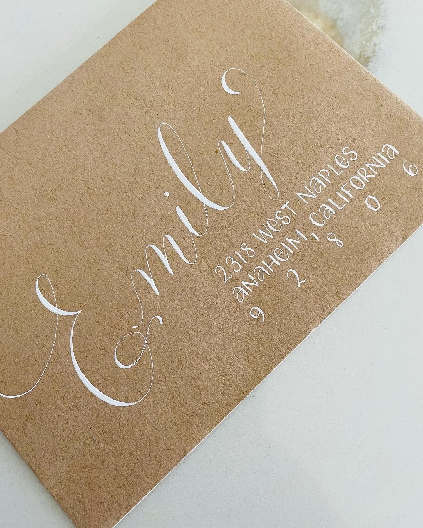 Handwritten modern calligraphy