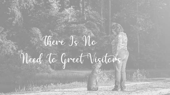 No Need to Greet Visitors