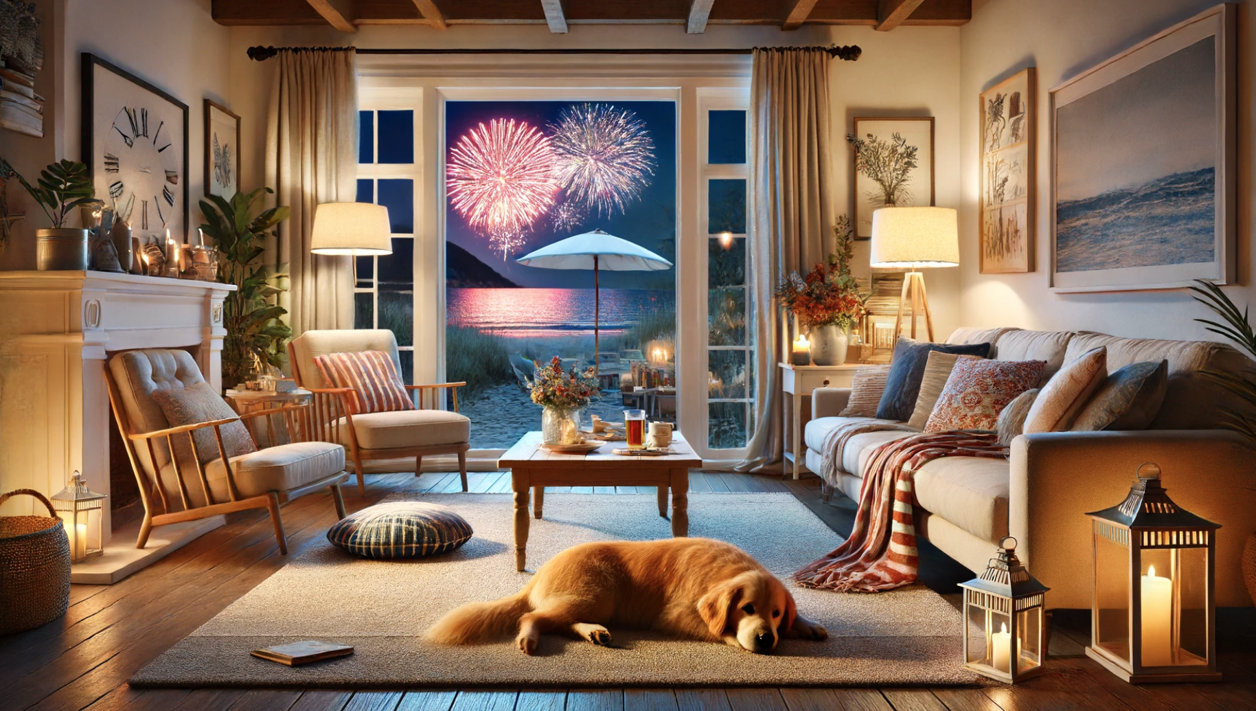 Ease Fireworks Stress In Dogs
