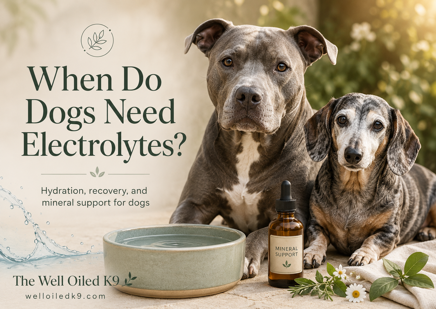 When Do We Recommend Electrolytes for Dogs?