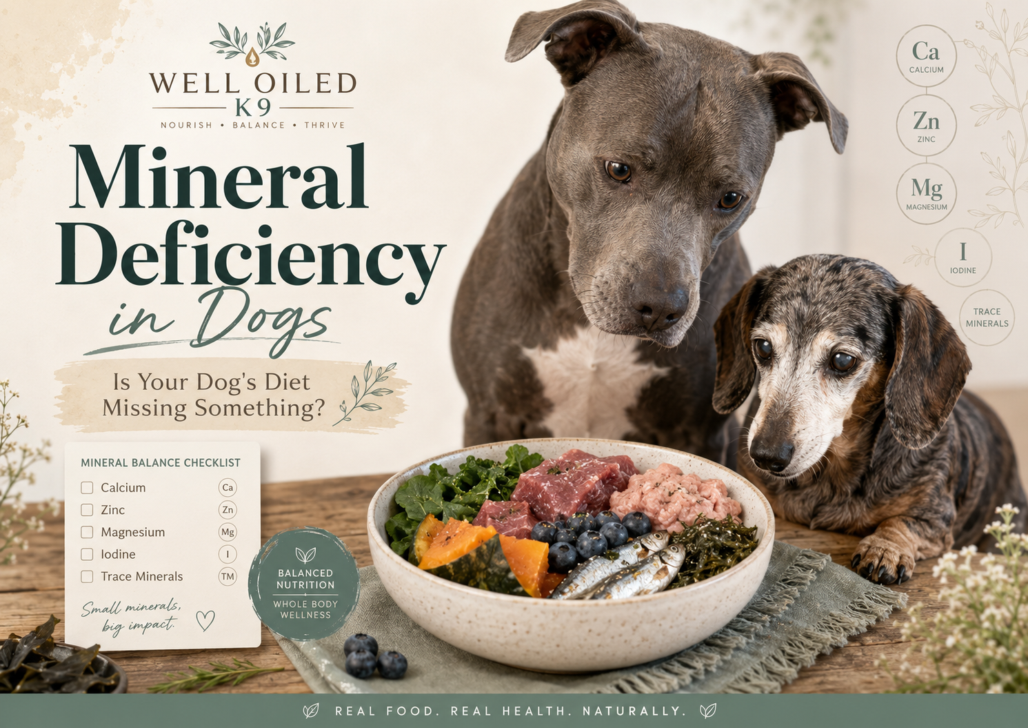 The Effects of a Mineral-Deficient Diet in Dogs