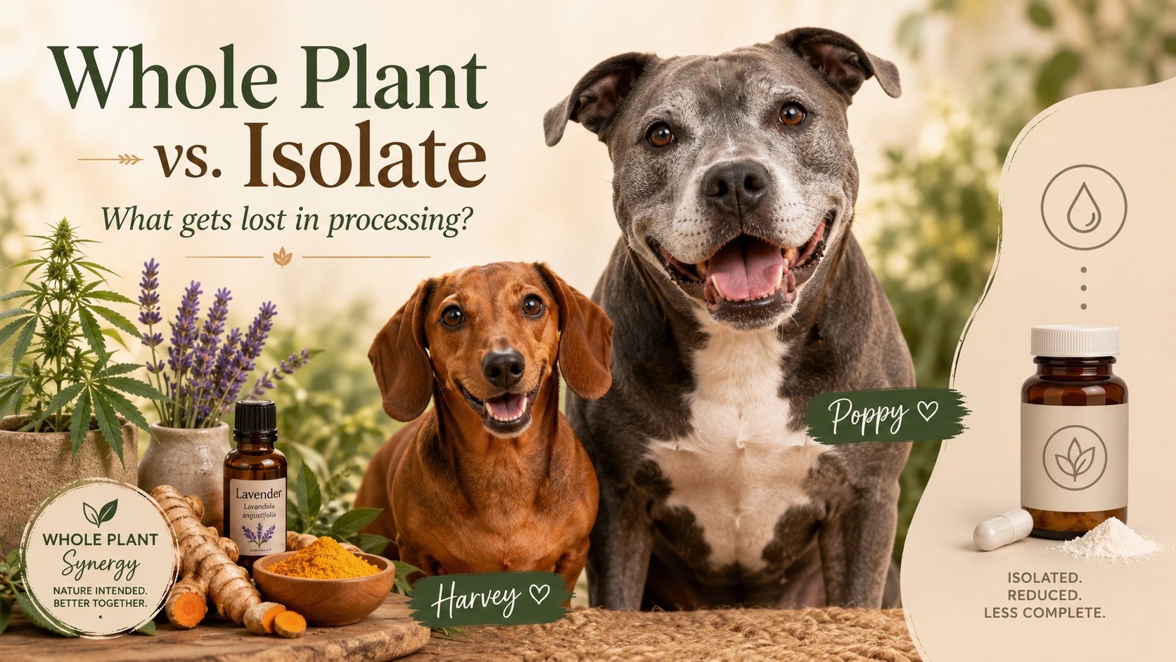 Whole Food, Isolate or Derivative: What Is Actually in Your Dog’s Supplement?