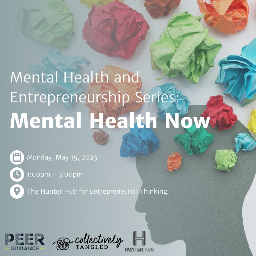 Join us as we partner with Peer Guidance (@jadealberts) and the @hunterhubyyc for a facilitated conversation on entrepreneurship and mental health. 

We'll explore what mental health in the ecosystem looks like now, what individual entrepreneur exper