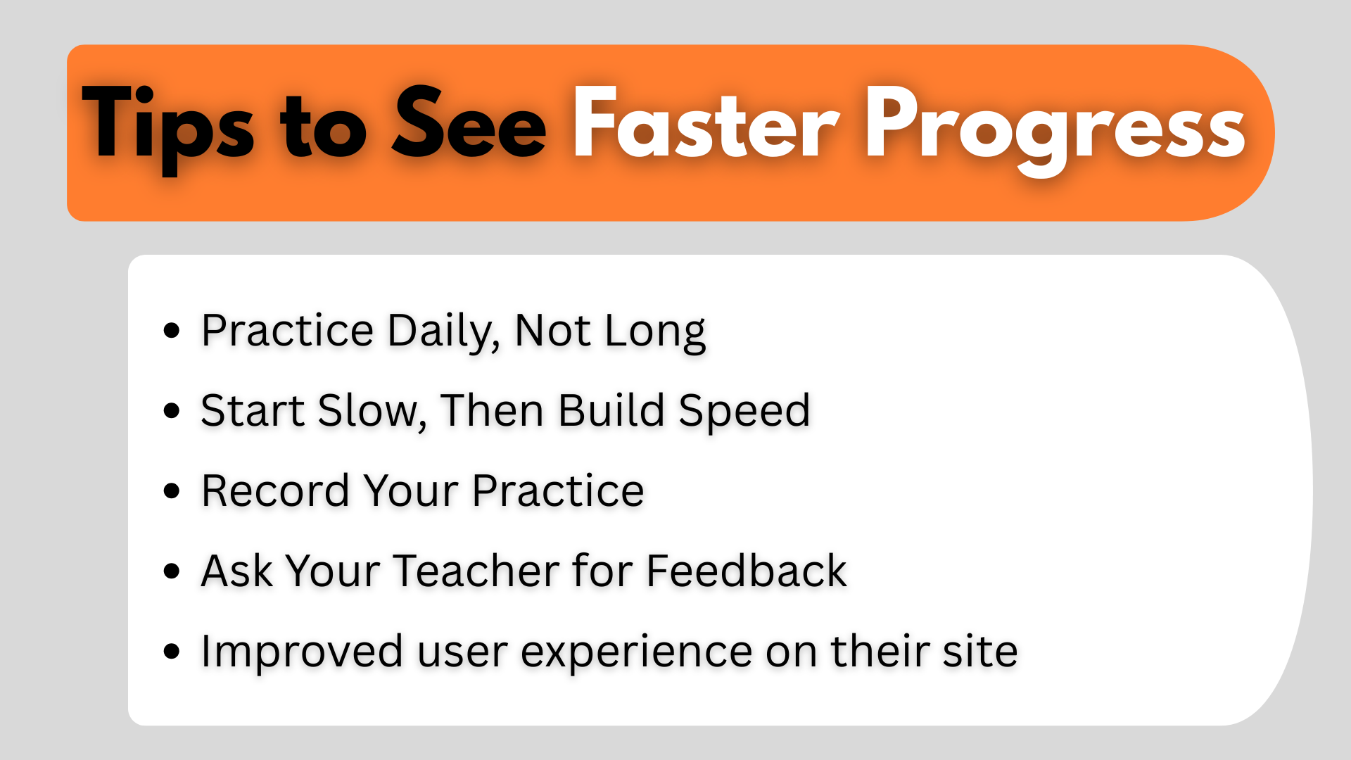Tips to See Faster Progress