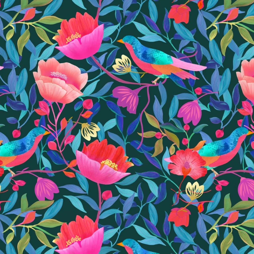 Luxury Fabrics - Catherine (Bloom) — Amanda West | Vibrant Interiors ...