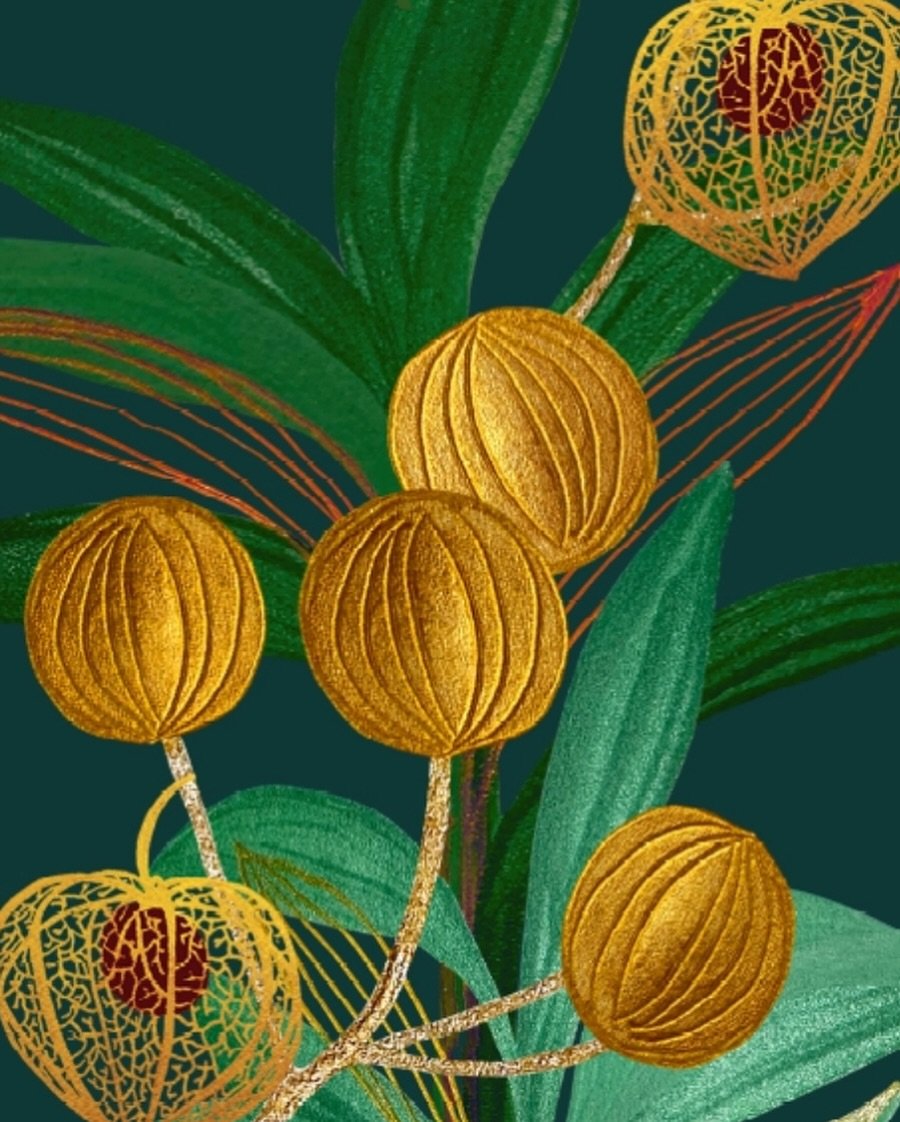 Zooming in on some of the juicy little details that might get missed when you&rsquo;re taking in the full mural ✨
⠀
The Chinese lanterns are hand-drawn with Posca pens. The golden balls (yes, I&rsquo;m sticking with that name 😆) hand painted&mdash;o