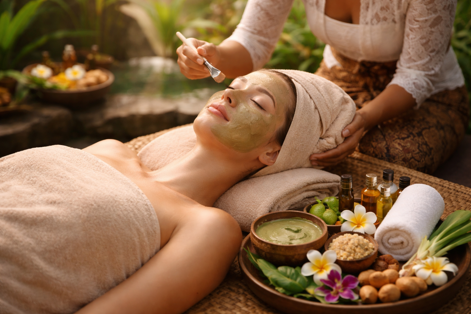 Balinese Facial with Natural Touches and Traditional Techniques