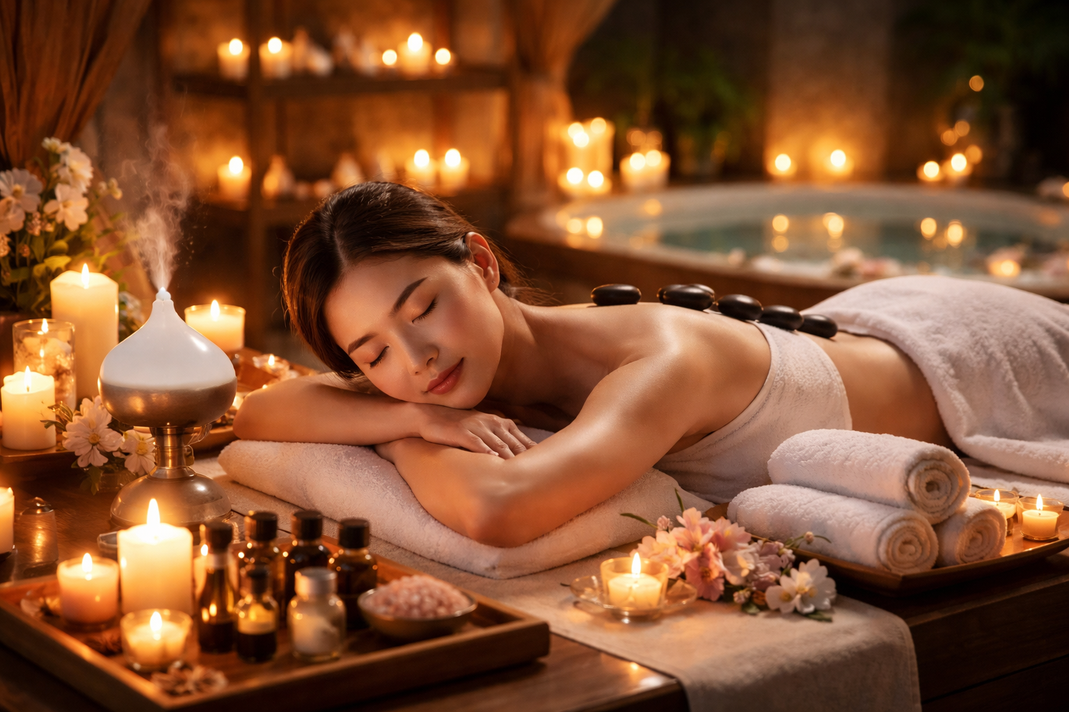 The Best Aromatherapy Spa for Body Relaxation and Reducing Stress and Insomnia