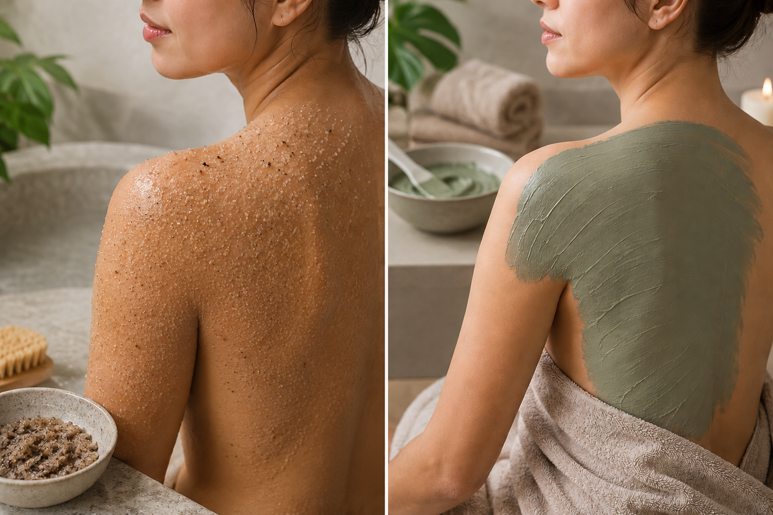 The Difference Between Body Scrub and Body Mask Treatments