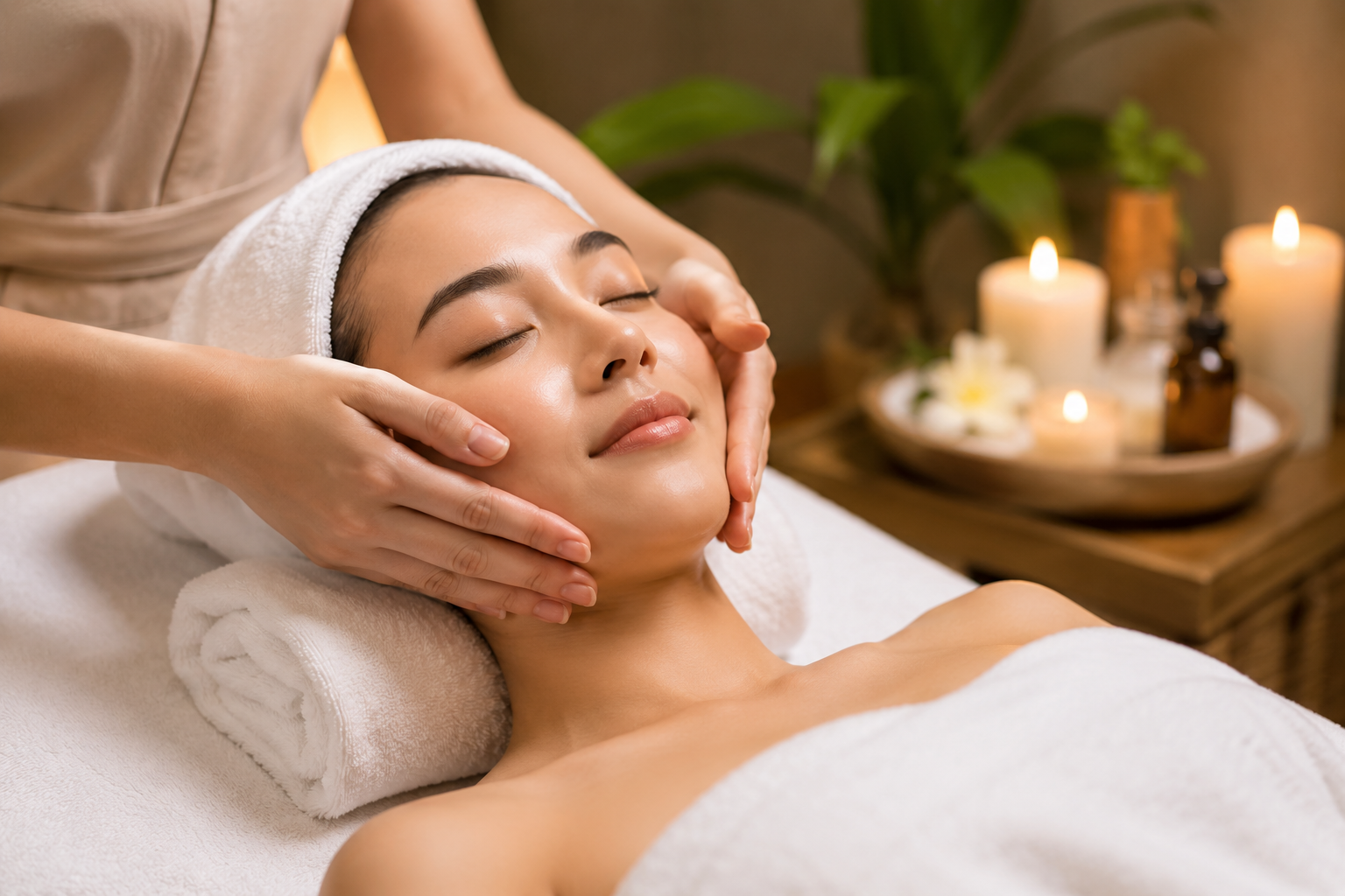 Face Massage Treatment for Facial Relaxation and Rejuvenation
