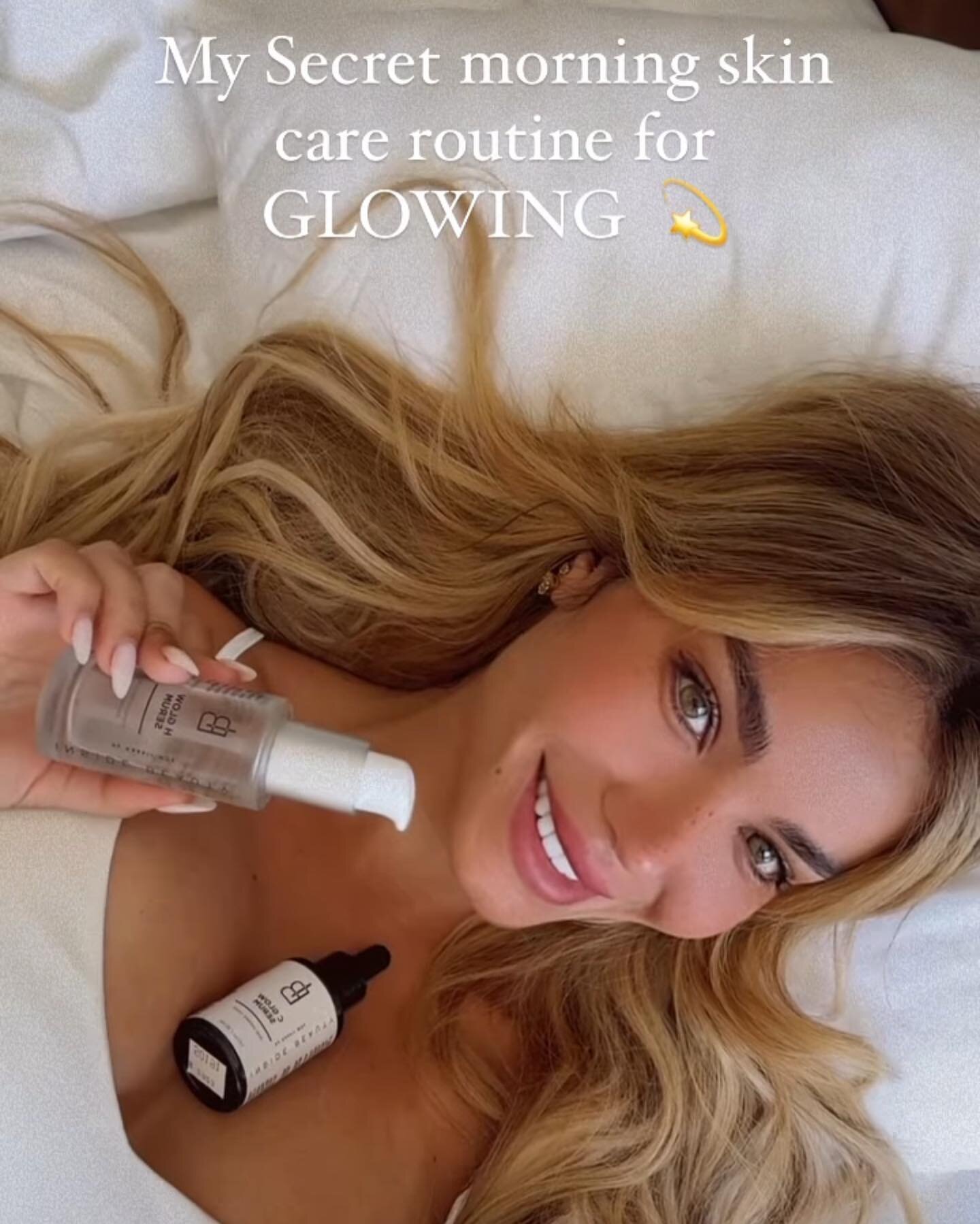 @aleskagenesis keeping up with her Inside Beauty skincare routine for glowing skin!✨✨

Using our C Glow Serum &amp; H Glow Serum in her morning and nighttime routine

☀️Morning: C GLOW SERUM🍋Radiant and fresh morning skin with the Inside Beauty Vita
