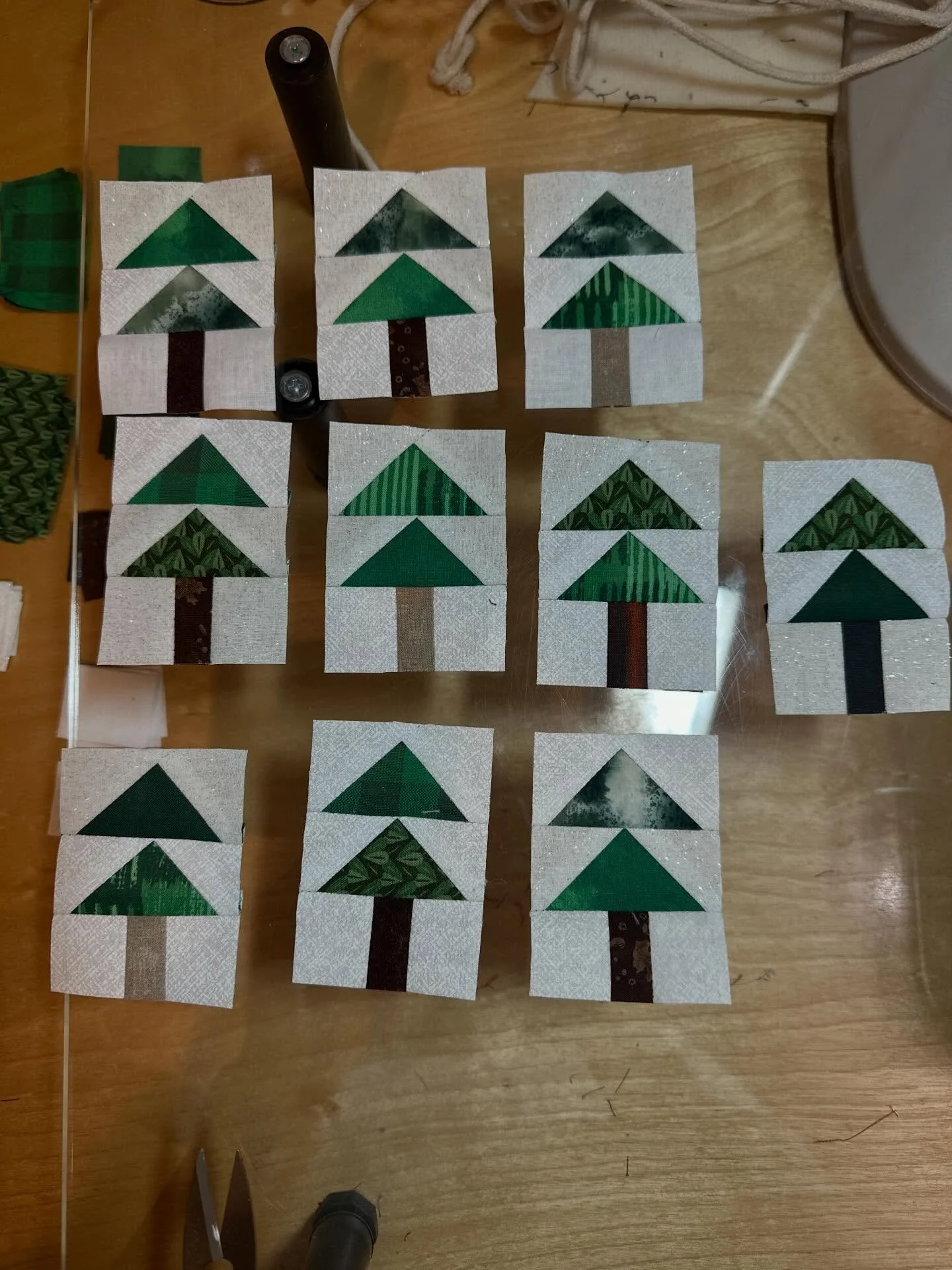 A little behind the scenes as we prepare our Christmas tree ornaments for the upcoming Rail Yards Holiday Market!