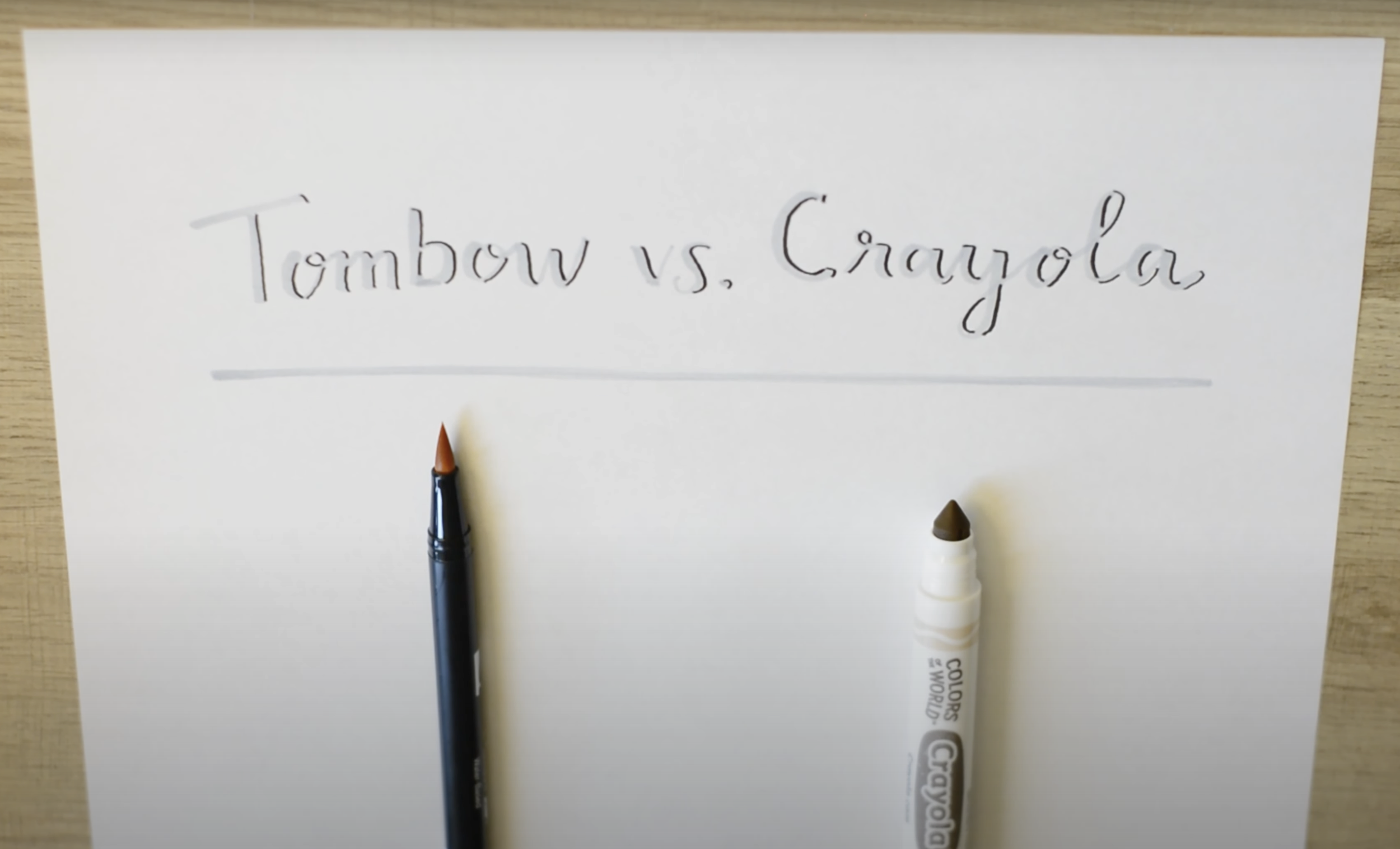 Tombow Dual Tip vs. Crayola Markers | First Impression Thorough Review
