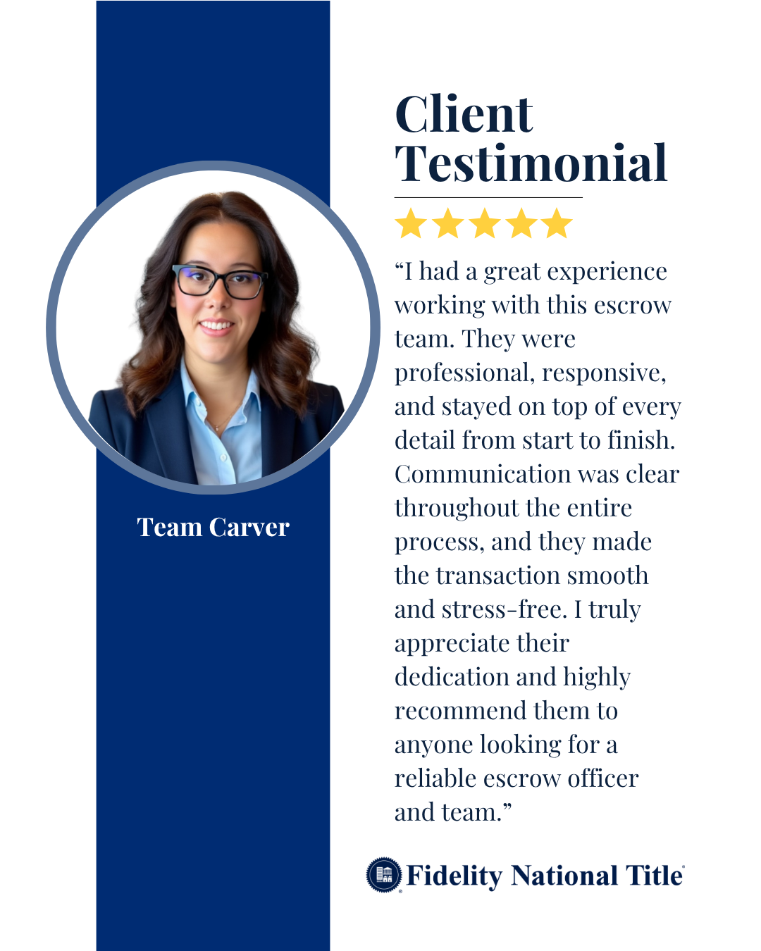 ⭐ Shout out to our amazing team members on 5-star testimonials 👍🏻 👏🏼 ⭐️⭐️⭐️⭐️⭐️
.
.
.
#InsistOnFidelity #FidelityNationalTitle #TitleandEscrow #FidelityFamily #FidelityWA #FNT