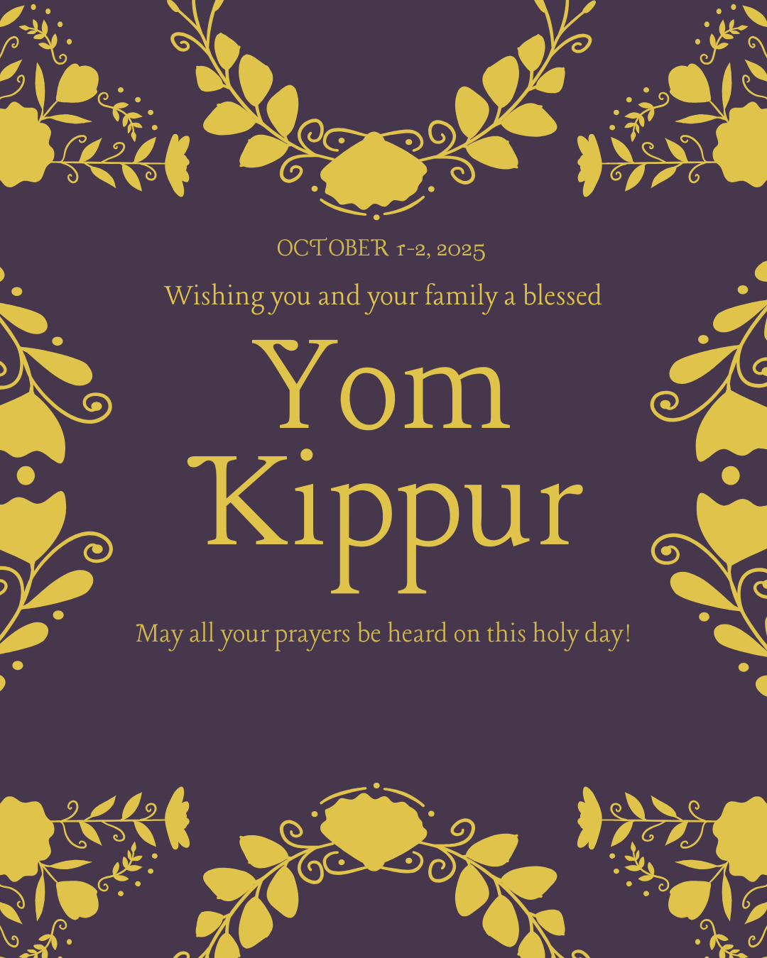 Yom Kippur 10.1.25 #2