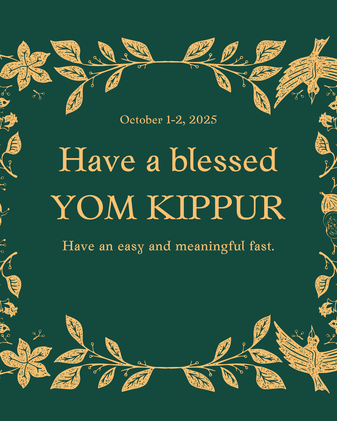 Yom Kippur 10.1.25 #6
