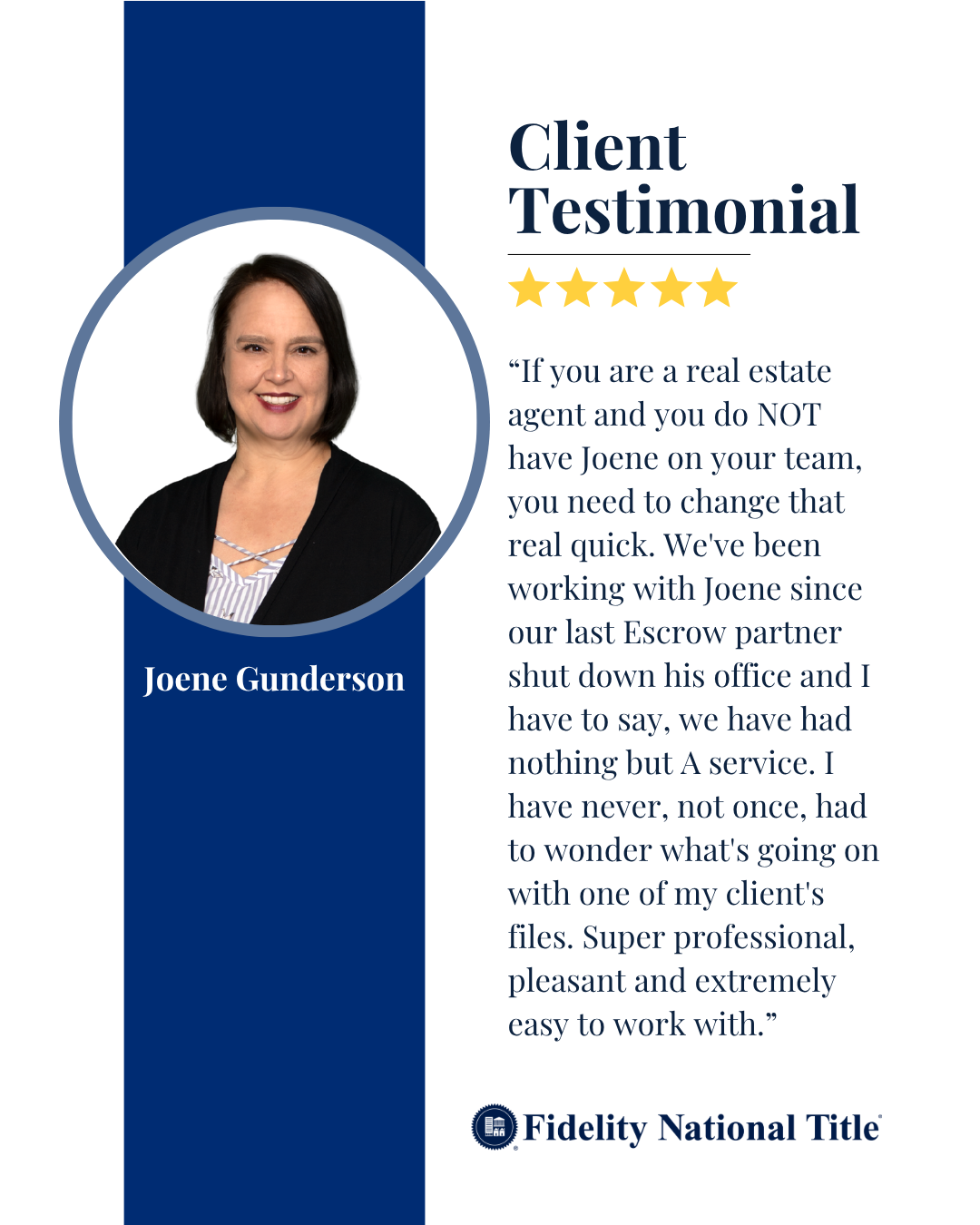 ⭐ Shout out to our amazing team members on 5-star testimonials 👍🏻 👏🏼 ⭐️⭐️⭐️⭐️⭐️
.
.
.
#InsistOnFidelity #FidelityNationalTitle #TitleandEscrow #FidelityFamily #FidelityWA #FNT