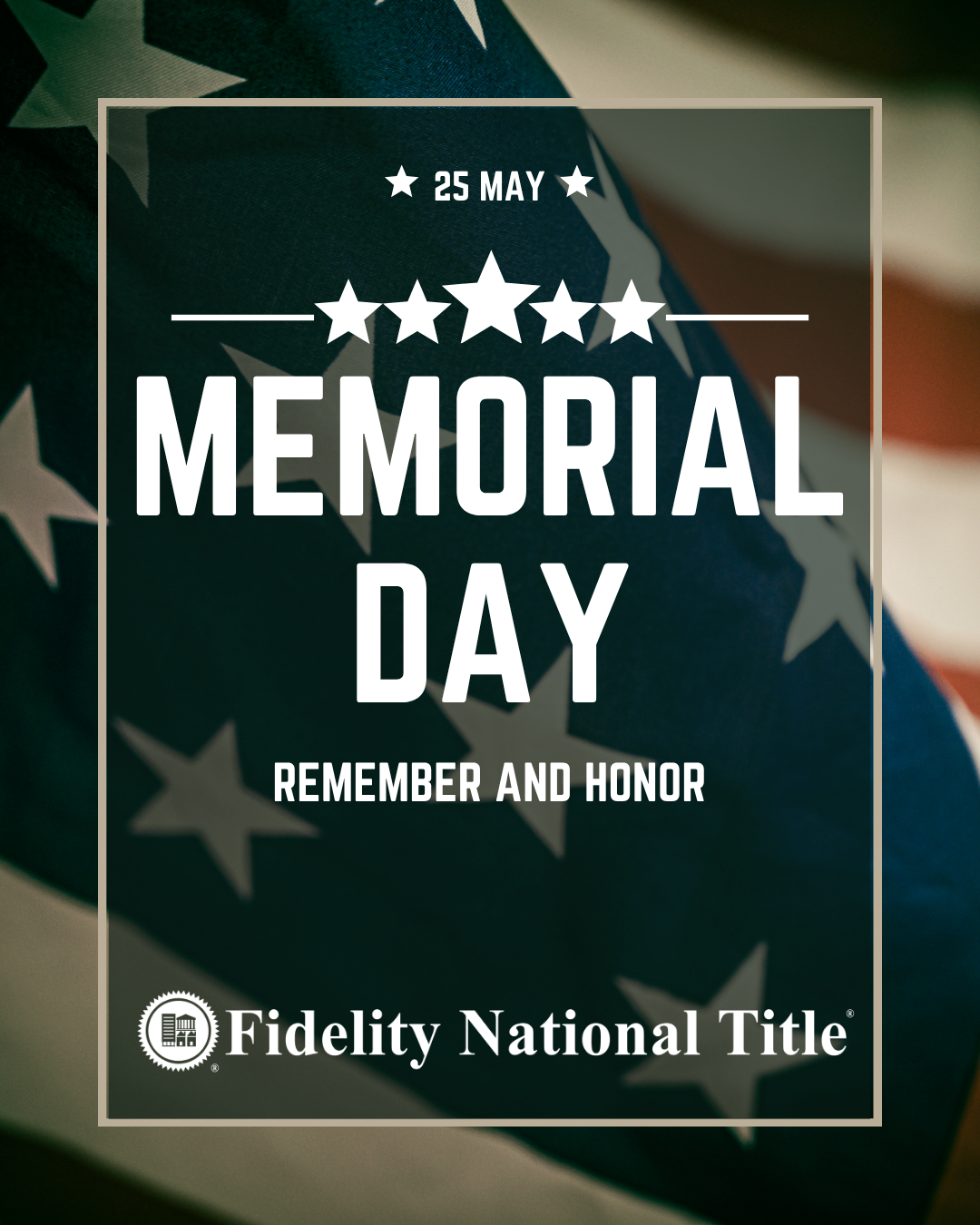 Today we remember and honor the brave men and women who gave their lives in service to our country. Memorial Day is a time to reflect on their sacrifice and recognize the true cost of freedom.

As we gather with friends and family, we pause in gratit