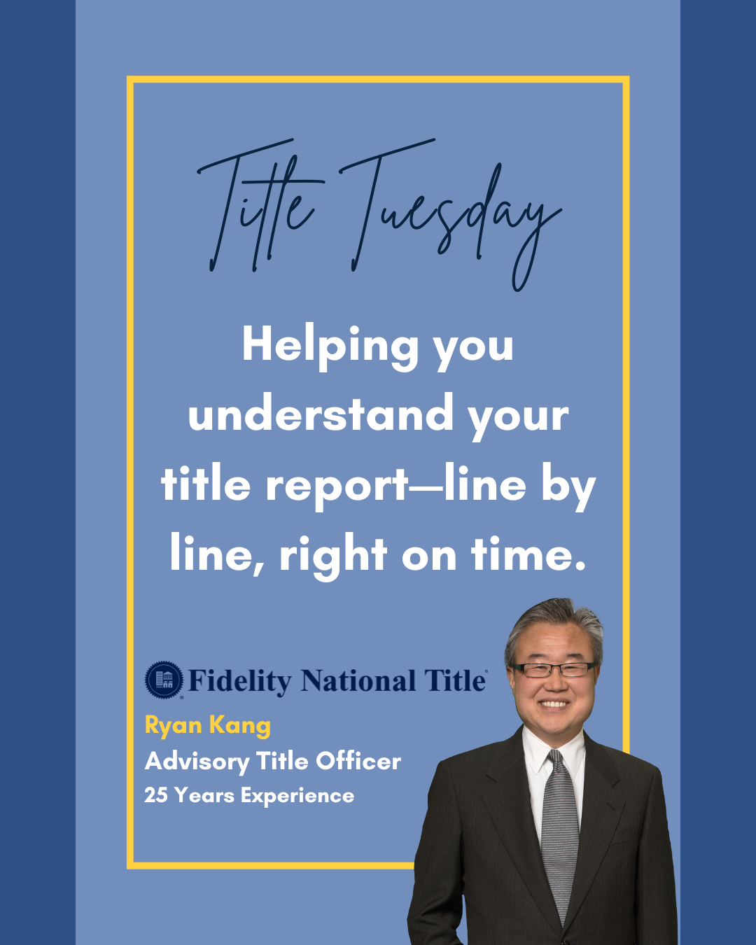 🔍 #TitleTuesday
Helping you understand your title report—line by line, right on time. With decades of experience on your side, you can count on Fidelity for smooth closings and reliable support every step of the way. 🏡💼

🌟 Call us today to learn 