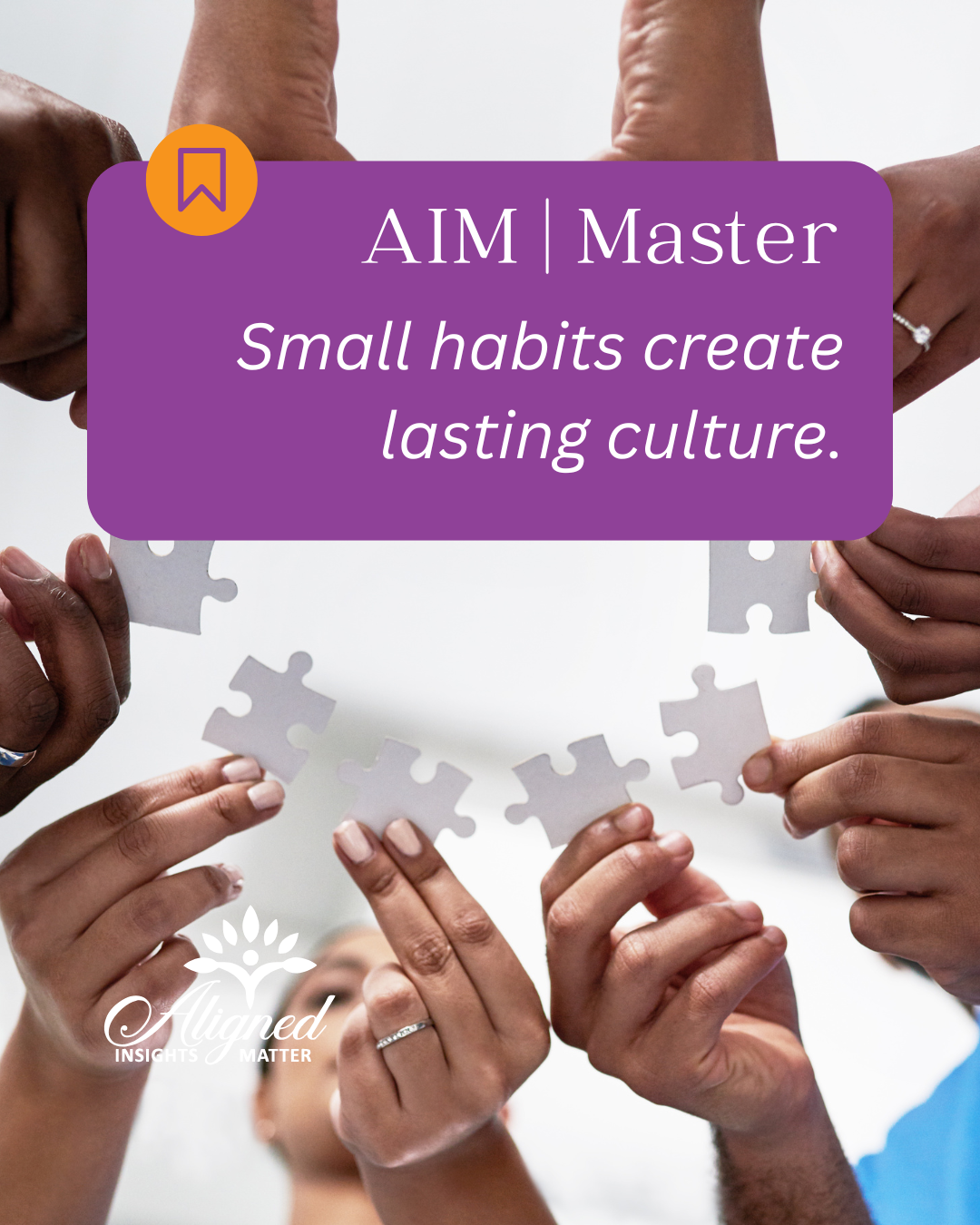 What does AIM mean?

At Aligned Insights Matter, we believe lasting results start with strong relationships. Our approach helps organizations move from shared goals to stronger partnerships through three key steps:

✨ ALIGN — Get stakeholders aligned