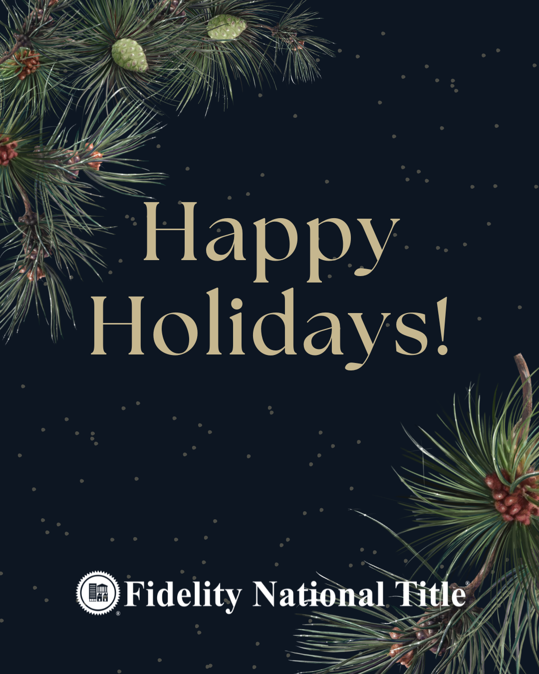 Season’s Greetings from Fidelity National Title! 🎁✨
Thank you to our incredible clients, agents, and community partners for an amazing year. May your holidays be bright, your gatherings joyful, and your new year full of opportunity.
.
.
.
#HappyHoli