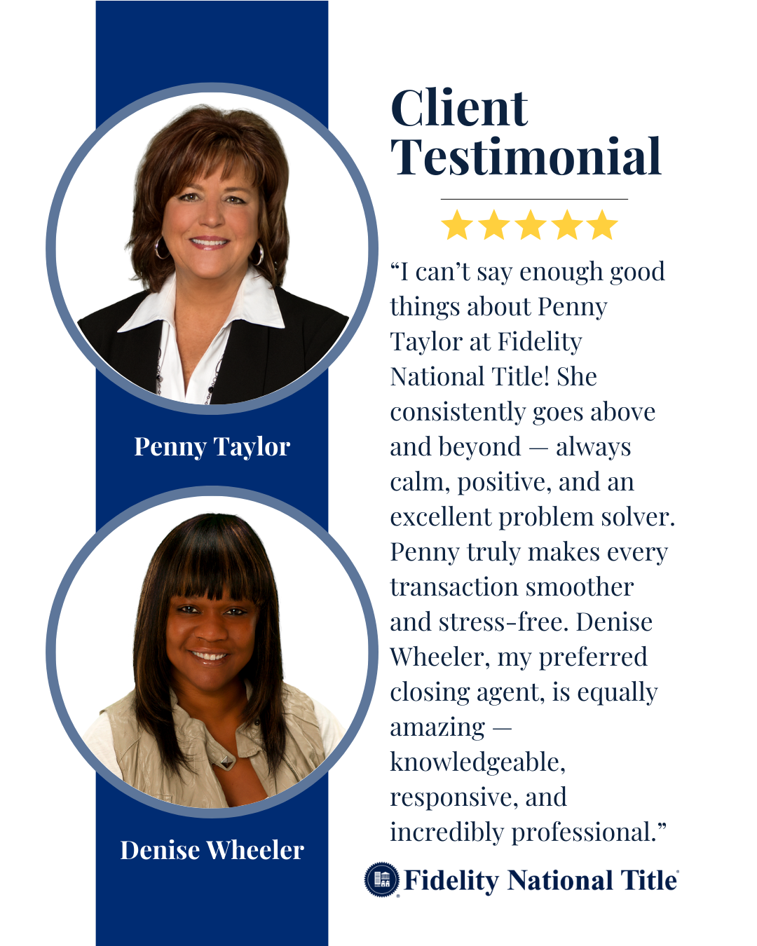 ⭐ Shout out to our amazing team members on 5-star testimonials 👍🏻 👏🏼 ⭐️⭐️⭐️⭐️⭐️
.
.
.
#InsistOnFidelity #FidelityNationalTitle #TitleandEscrow #FidelityFamily #FidelityWA #FNT