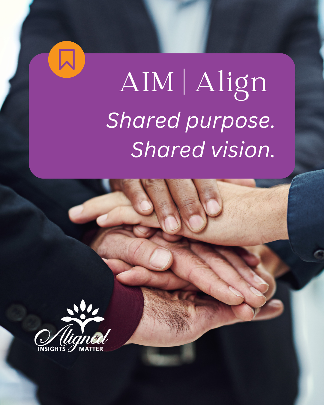 What does AIM mean?

At Aligned Insights Matter, we believe lasting results start with strong relationships. Our approach helps organizations move from shared goals to stronger partnerships through three key steps:

✨ ALIGN — Get stakeholders aligned