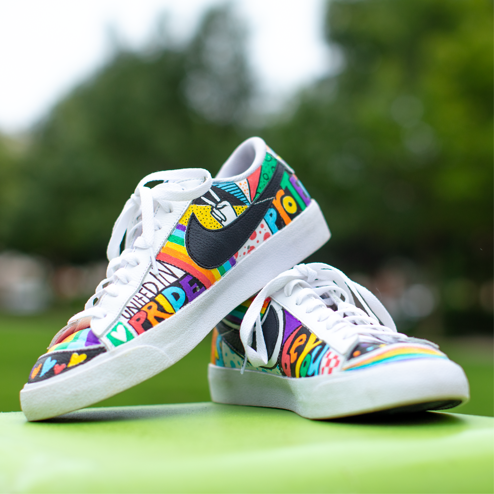 Hand Illustrated Pride Shoes