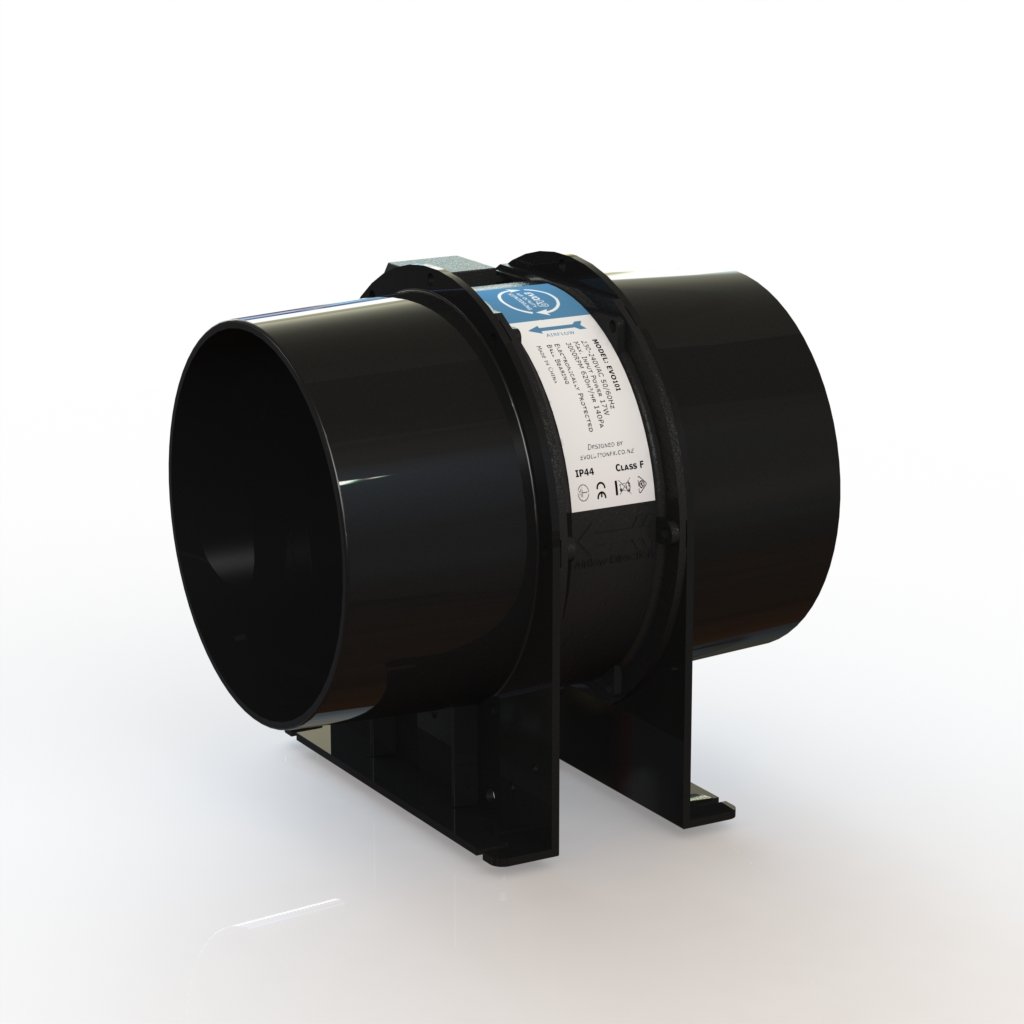 Save Energy, Bathroom Exhaust, EVOAQ 150mm EC Axial Inline Extraction