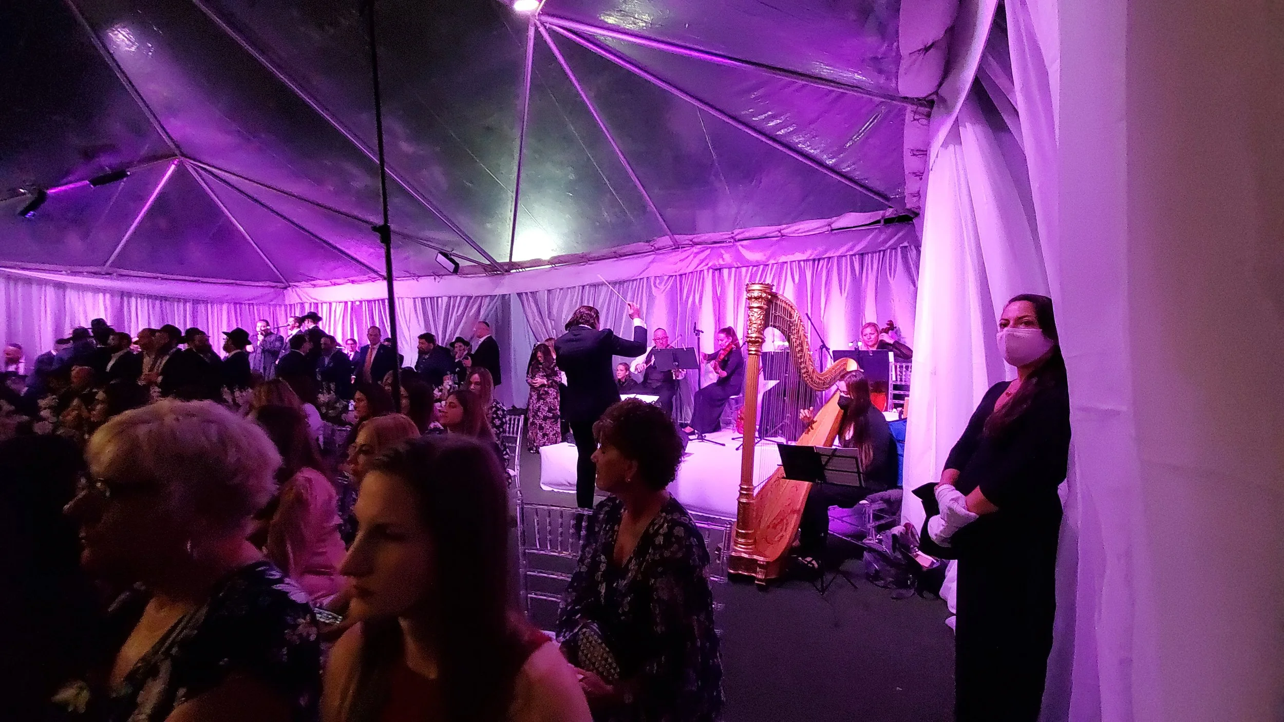 A glamorous chuppah ceremony at Beth Torah Hall in Miami, FL.