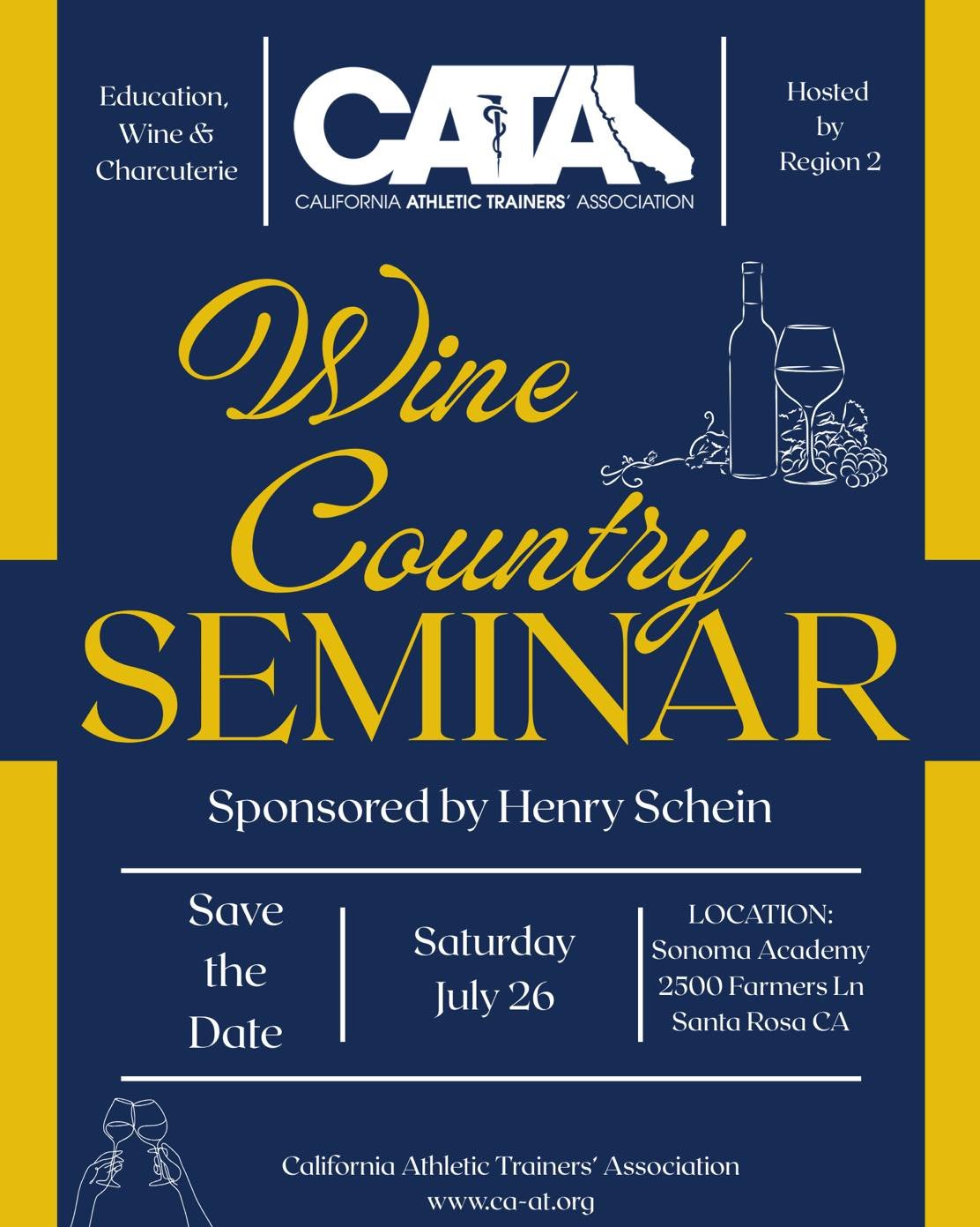 Save the date!!!
Region 2 CEU event
Education, wine, and charcuterie 😋