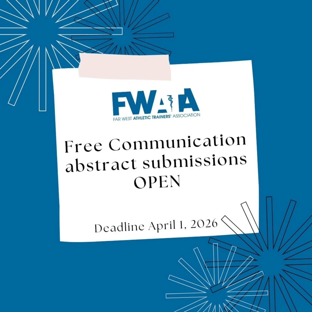 FWATA Free Communication abstract submissions are now open and due April 1st, 2026. Information on the program and submission guidelines can be found @fwatad8. Check stories for link