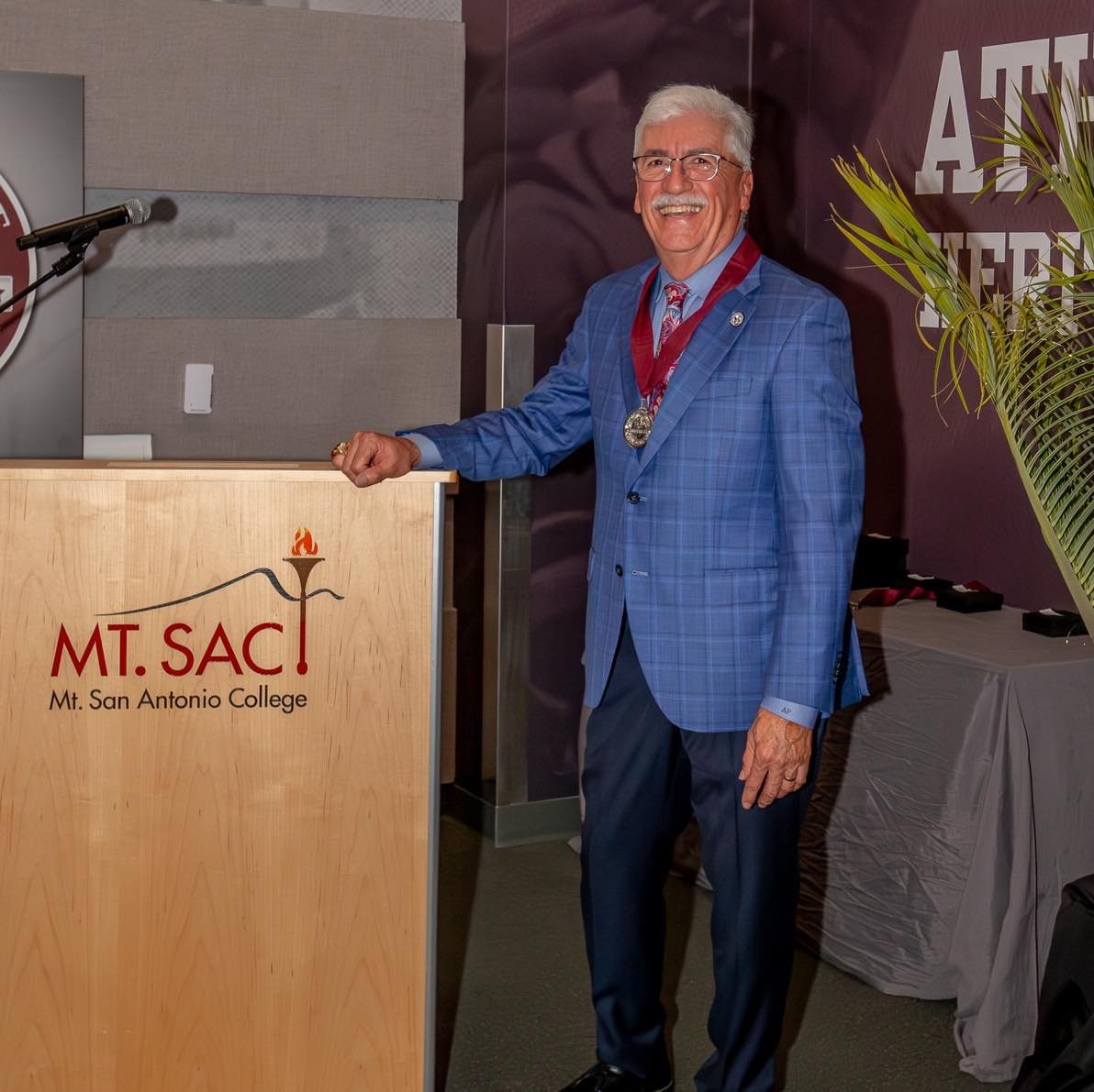 Athletic Trainer Andy Paulin is the newest member of the Mt. SAC Athletics Hall of Fame. Andy has played a pivotal role in the journeys of his students who have or are becoming athletic trainers. No matter where their paths may have crossed with Andy