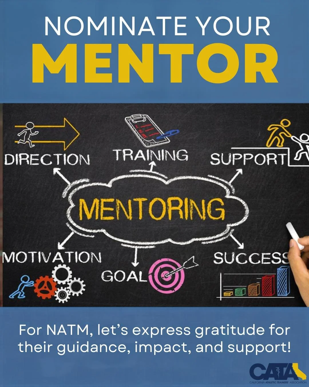 Nominate your athletic training mentor! 👨&zwj;🏫

Athletic trainers are shaped by the mentors who guide, challenge, and support them along the way. Now is the perfect time to recognize those individuals who have made a lasting impact, not just on yo