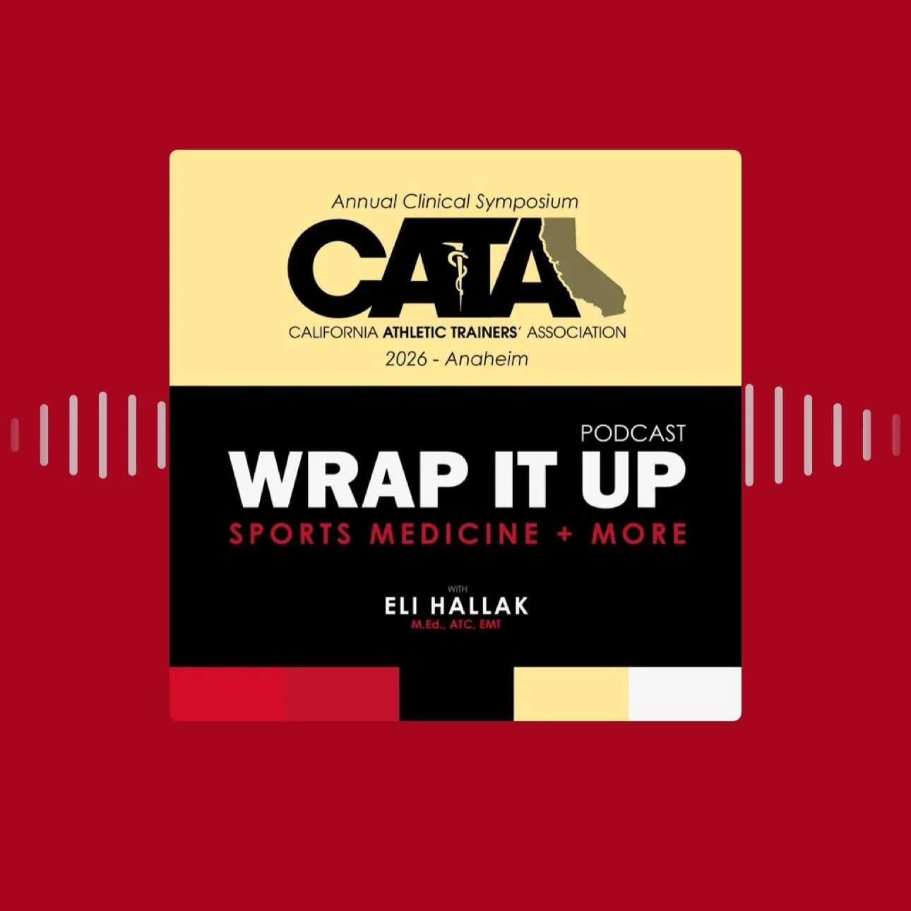 For the first time ever, CATA hosted a live podcast recording at the Annual Symposium in Anaheim! 🎙️

Region 4 Director Eli Hallak and his brother Gabriel, hosts of @wrapituppodcast: Sports Medicine and More, recorded a special episode featuring CAT